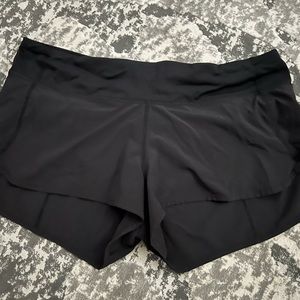 Black Lululemon speed shorts size 10